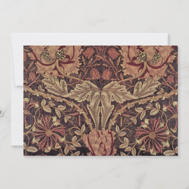 Madreselva de William Morris, flores de jardín Art (Anverso)