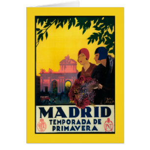 Madrid en poster promocional del viaje de la