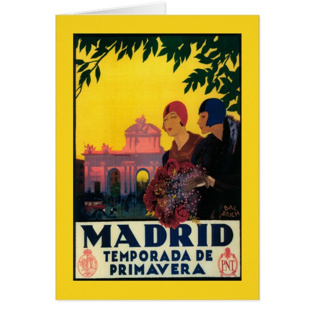 Madrid en Springtime Poster de promoción de viajes (Frente)