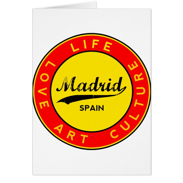 Madrid, Spain, red circle, art (Frente)