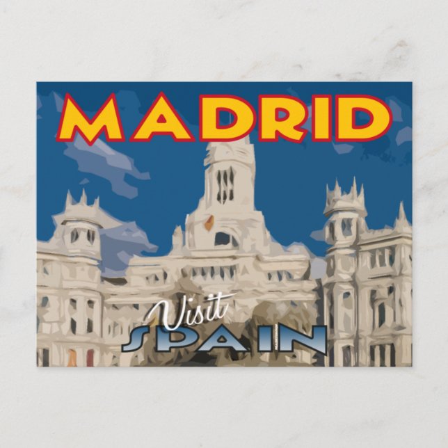 Madrid, visita... España, postal (Anverso)