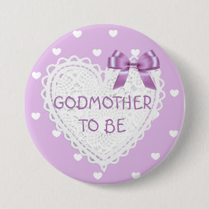 Madrina a ser botón de Baby Shower de los