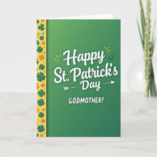 Madrina Feliz Día de San Patricio Tarjeta