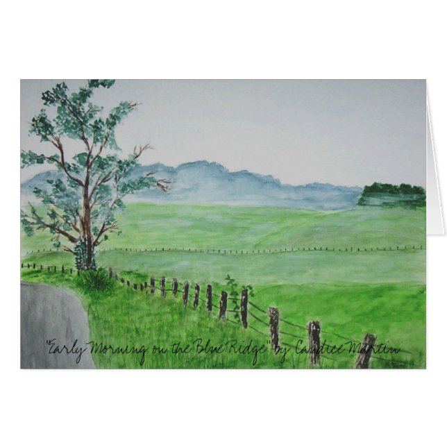 "Madrugada en el Ridge azul" (Anverso (Horizontal))