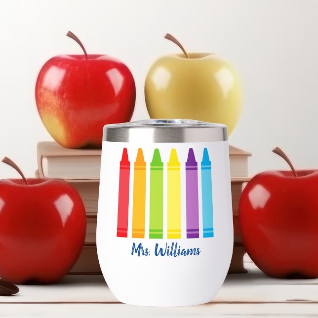 Maestra Cute Crayon Elemental Personalizada (Subido por el creador)