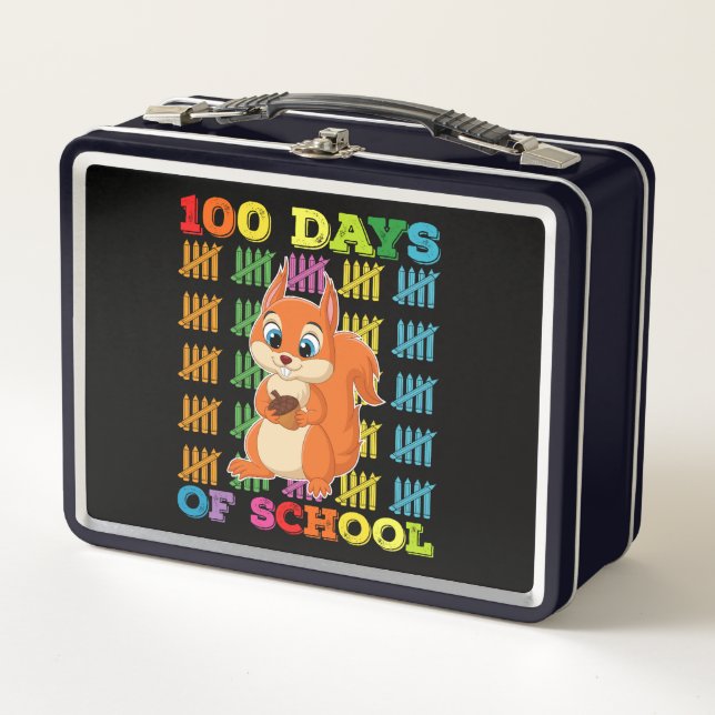 Maestra de ardilla de 100 días de escuela (Anverso)