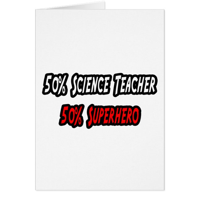 Maestra de Ciencia / Superhéroe (Frente)