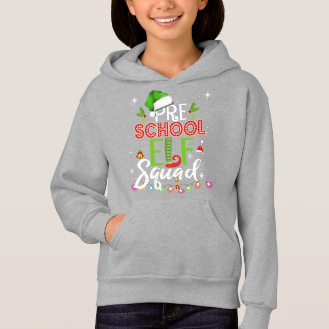 Maestra de Navidades de Preescolar Elf Squad (Anverso)