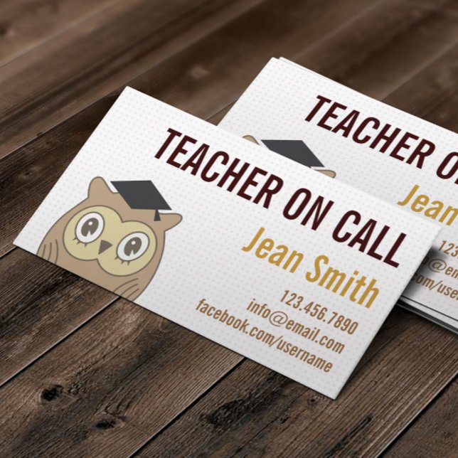 Maestra de OWL en tarjeta de visita (Subido por el creador)