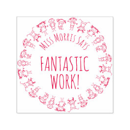 Maestra dice un fantástico sello personalizado de 