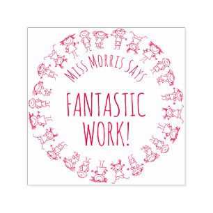 Maestra dice un fantástico sello personalizado de 