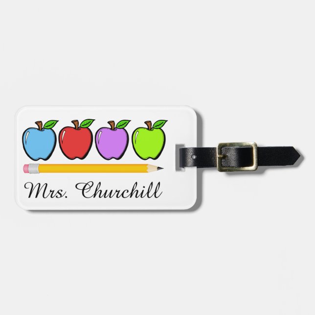 Maestra Gracias Etiquetas De Equipaje - SRF (Frente Horizontal)