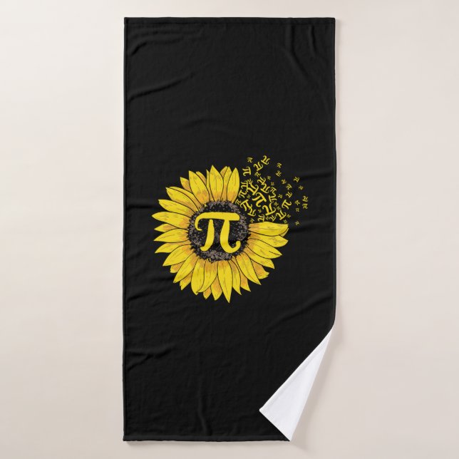 Maestra Maestra Pi Número Girasol (Toalla de baño)