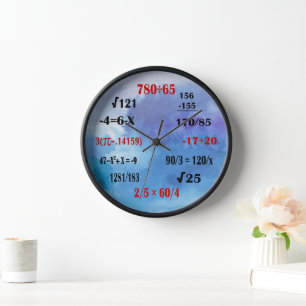 Maestra Maestra Reloj Geek Con Fórmulas Y Números