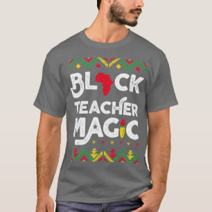 Maestra negra de la historia negra de la camiseta
