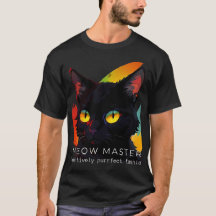 Maestría de Meow | Camiseta de gato oscuro