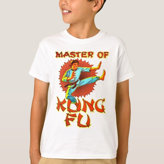Maestro de Kung Fu, camiseta retro (Anverso)