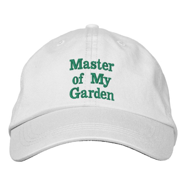 Maestro de mi jardín, gorra bordado (Anverso)