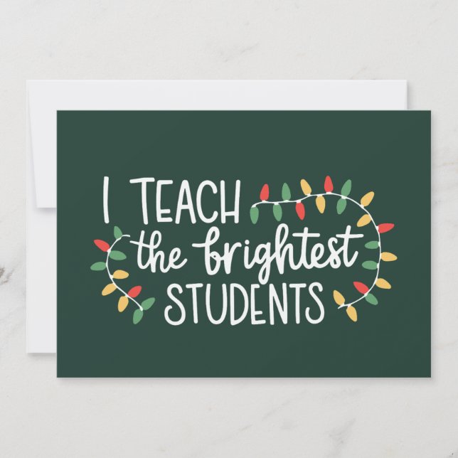 Maestro de Navidad Enseño a los Estudiantes más Br (Anverso)