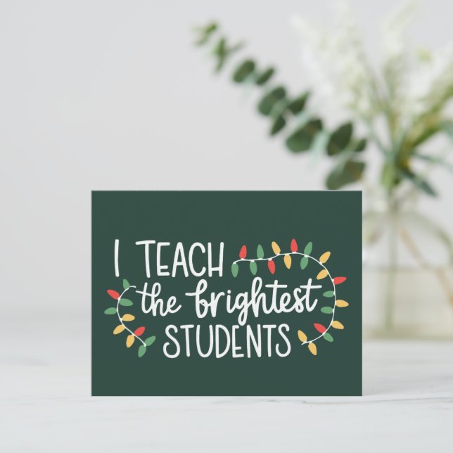 Maestro de Navidad Enseño a los Estudiantes más Br (Anverso de pie)