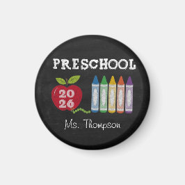 Maestro de Preescolar Personalizado Imán de Agrade