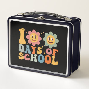 Maestro Niños Retro Groovy 100 Días de Escuela 