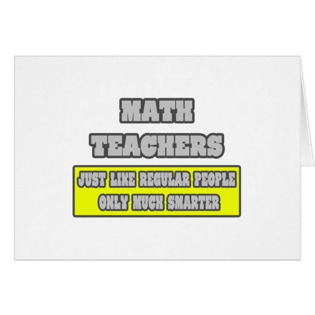 Maestros de matemáticas... mucho más inteligentes (Anverso (Horizontal))
