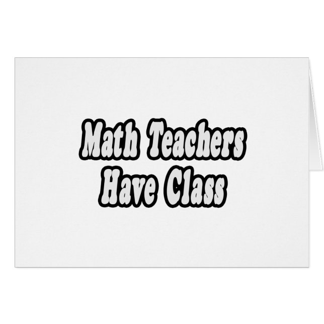Maestros de matemáticas tienen clase (Anverso (Horizontal))