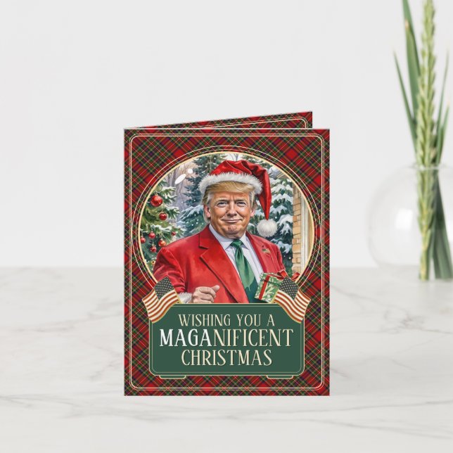 MAGA Santa Trump MAGAnifico Navidad Doble (Anverso)