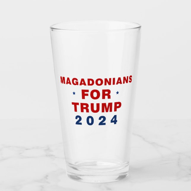 Magadonianos Por El Azul Rojo De Trump 2024 (Anverso)