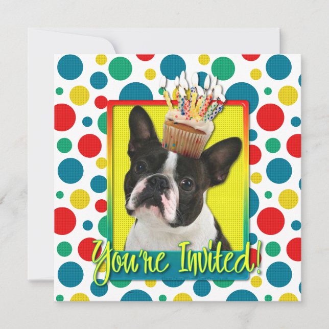 Magdalena de la invitación - Boston Terrier (Anverso)