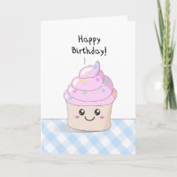 Magdalena dulce - tarjeta del feliz cumpleaños