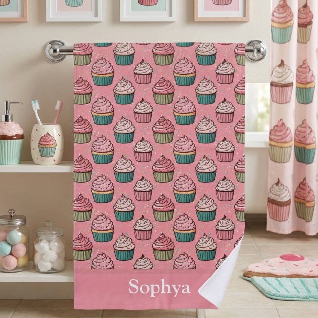 Magdalena personalizada con purpurina rosa (Subido por el creador)