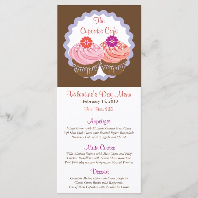 Magdalenas de la tarjeta del día de San Valentín (Anverso)