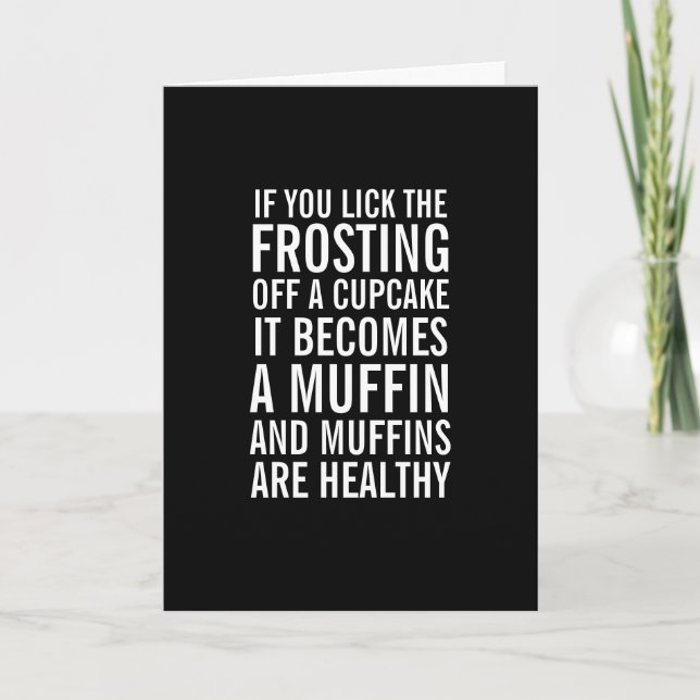 Magdalenas en tarjeta de cumpleaños divertida de (Anverso)