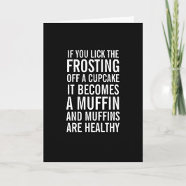 Magdalenas en tarjeta de cumpleaños divertida de