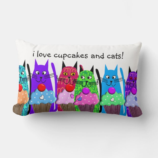 Magdalenas y almohada caprichosas #2 de los gatos (Anverso)