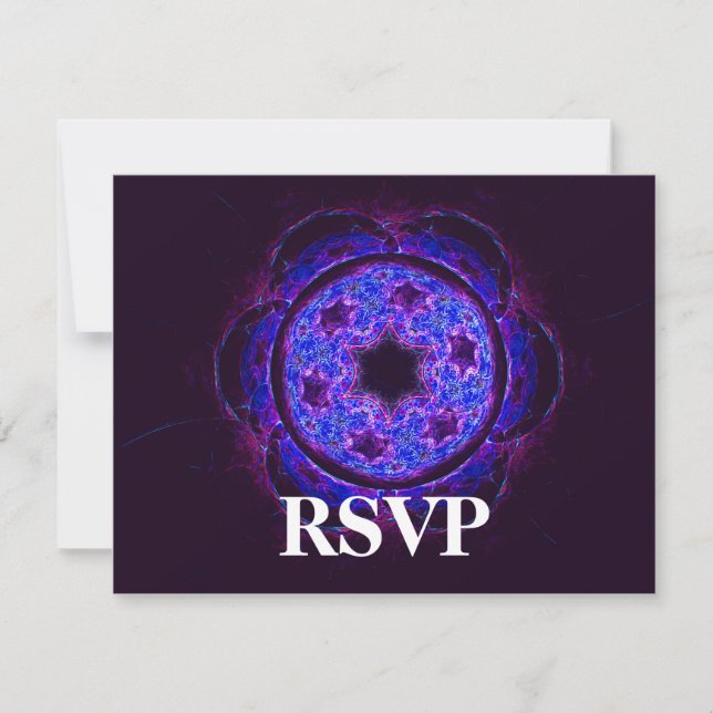 Magen David Alef Bar/Bat Mitzvah RSVP (Anverso)