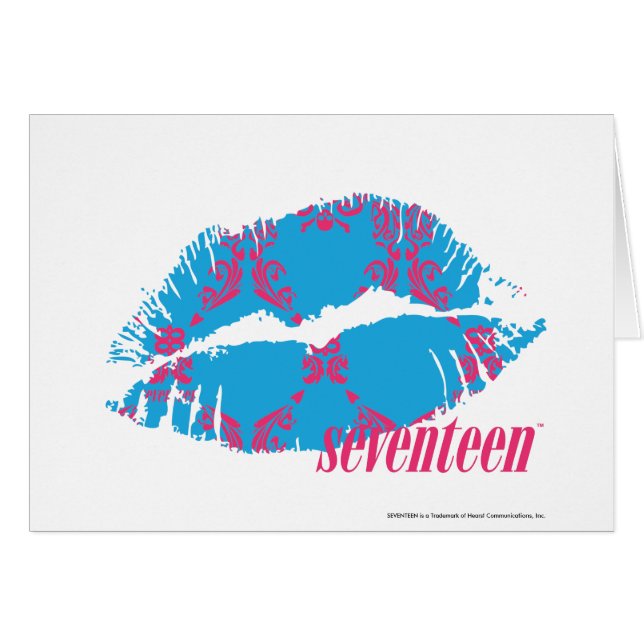 Magenta-Aguamarina del damasco (Anverso (Horizontal))