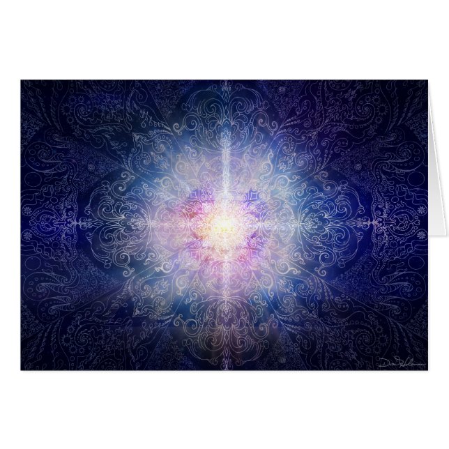 Magenta azul de la mandala (Anverso (Horizontal))
