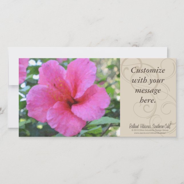 Magenta Hibiscus Photocard (Anverso)