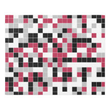 Magenta Negro Gris Geométrico Moderno