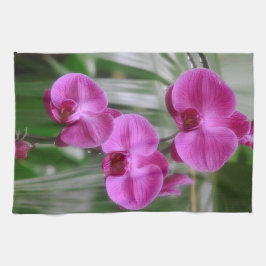 Magenta Orchids Kitchel Toalla