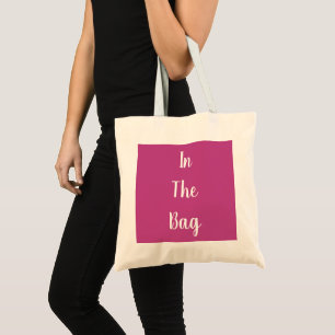 Magenta rosa y blanco en la bolsa