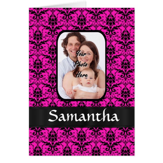 Mágenta y damasco negro (Frente)