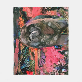 MAGGIE manta de pulpa de vaca negra 3 tamaños