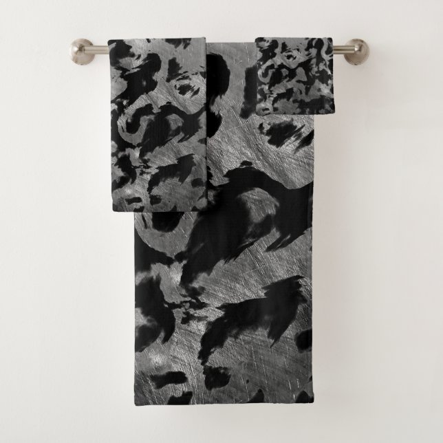 Magia abstracta - Negro plateado (In situ)