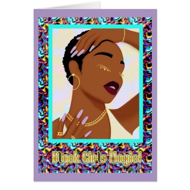 Magia de Chica Negra Empoderamiento Afrocéntrico S (Frente)