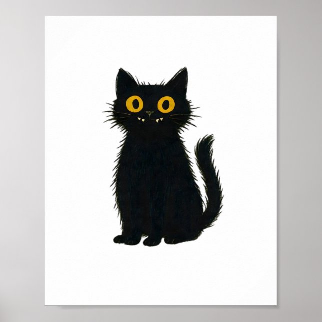 Magia de gato negro - Halloween y arte de gatos mí (Frente)