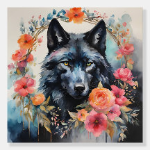 Magia de la naturaleza - Lobo encantador en el par